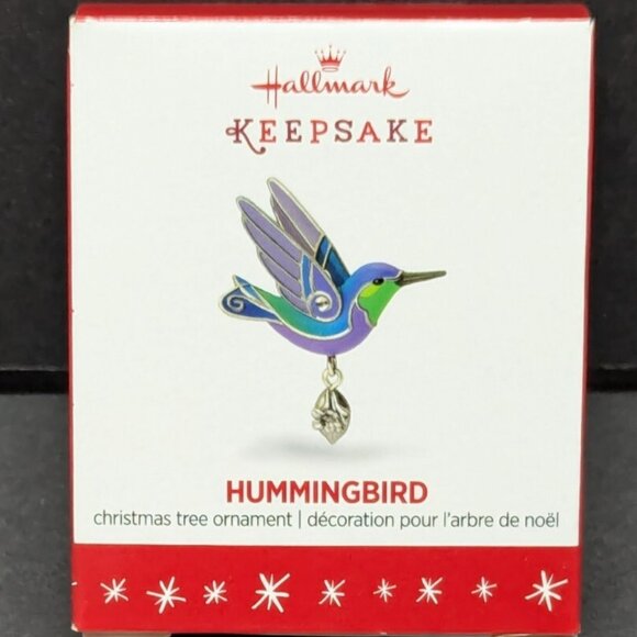 Hallmark Keepsake Miniature Mini Ornament Bird 2016 Hummingbird Christmas Beauty - Picture 2 of 2
